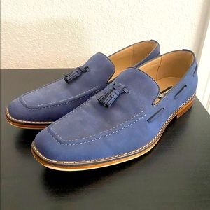 COPY - Blue Suede Tassel Loafers-new